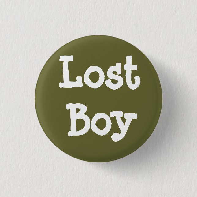 Lost Boy 3 Cm Round Badge (Front)