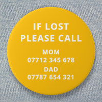 Lost Child Emergency ID Contact
