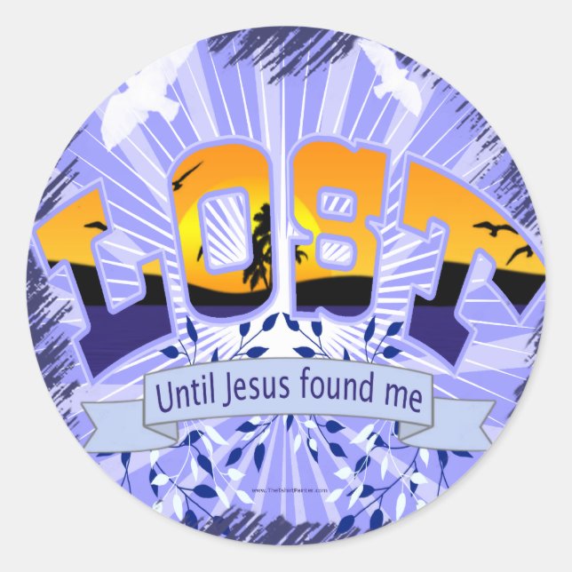 LOST CLASSIC ROUND STICKER (Front)