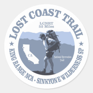 Lost Coast Trail (rd) Classic Round Sticker