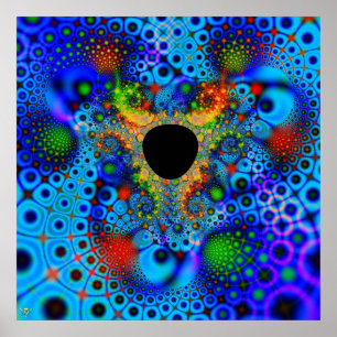 Lost Colour. poster print fractal hole