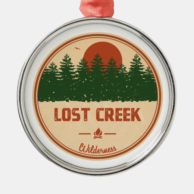 Lost Creek Wilderness Metal Tree Decoration (Front)