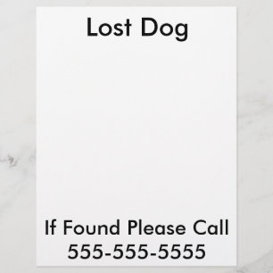 Lost Dog Poster Flyer