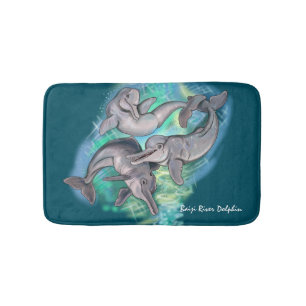 Lost Echos Baiji River Dolphin Bath Mat