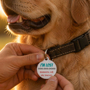 Lost Found Return Pet Tag