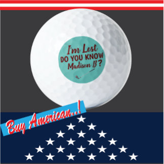 Lost Golfer Funny Teal Golf Balls