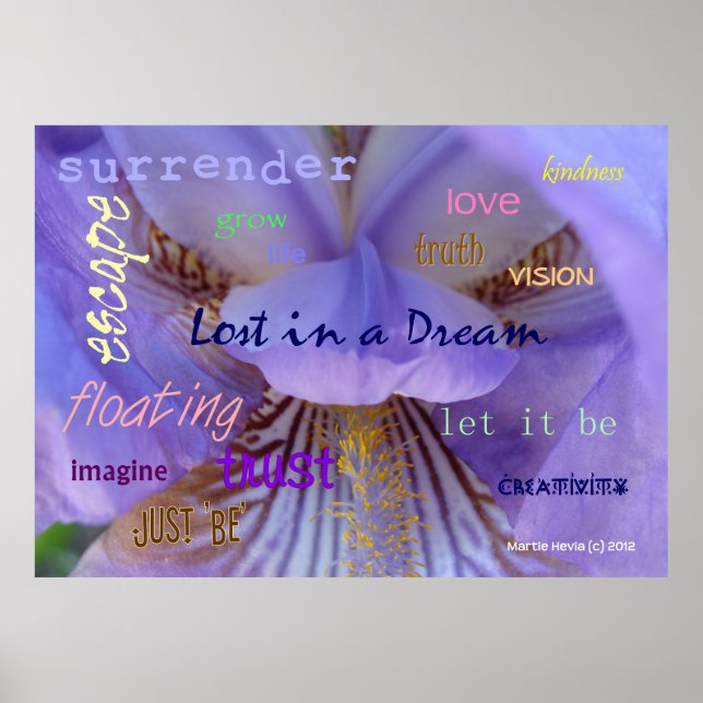 Lost in a Dream WordArt™ Poster (Front)
