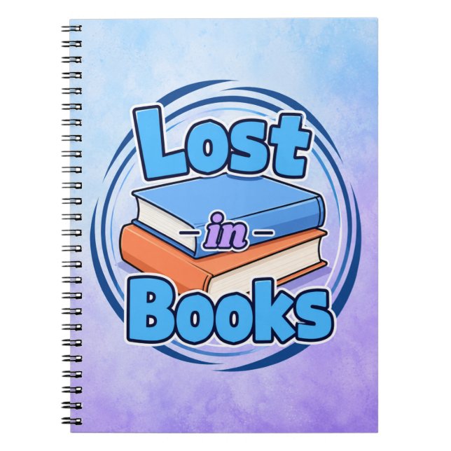 Lost in Books | Notebook for Book Lovers (Front)