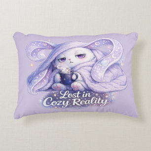 Lost in Cosy Reality Fluffy Bunny Decorative Cushion