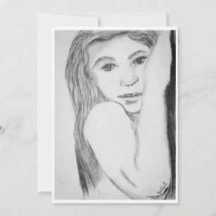 "Lost in Her Eyes" drawing card