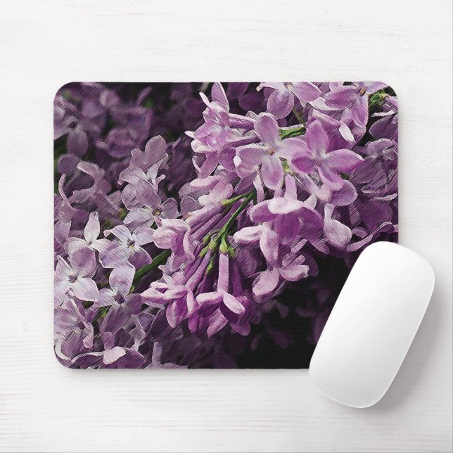 Lost in Lilac Mouse Mat (With Mouse)