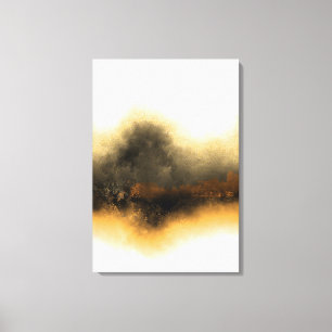 LOST IN MISTY GOLD CANVAS PRINT