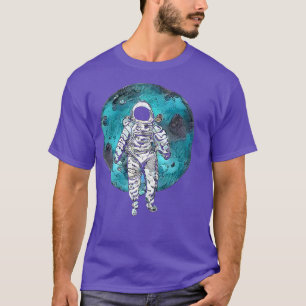 Lost in Orbit, Astronaut floating in Space  T-Shirt