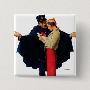 Lost in Paris 15 Cm Square Badge