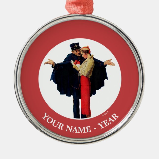 Lost in Paris Metal Tree Decoration (Front)