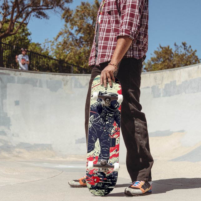 Lost in Space Skateboard: Retro Fantasy Art Skateboard (Outdoor 2)