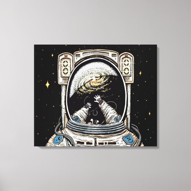 Lost In Space Stretched Canvas Print (Front)