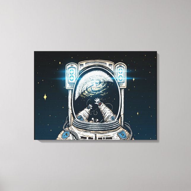 Lost In Space Stretched Canvas Print (Front)
