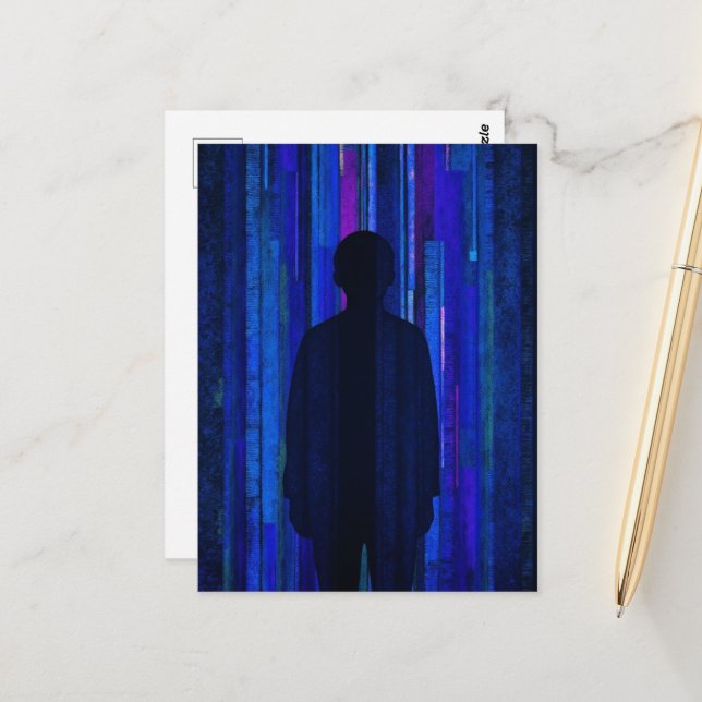 Lost in the Algorithm Blues Postcard (Front/Back In Situ)