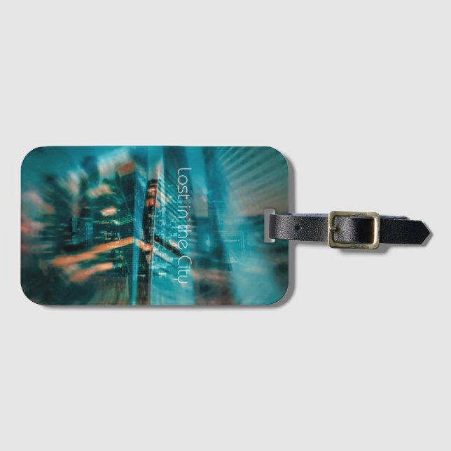 Lost In The City Luggage Tag (Front Horizontal)