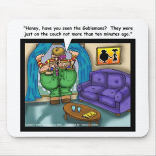 Lost In The Crack Funny Cartoon Gifts Collectibles Mouse Mat