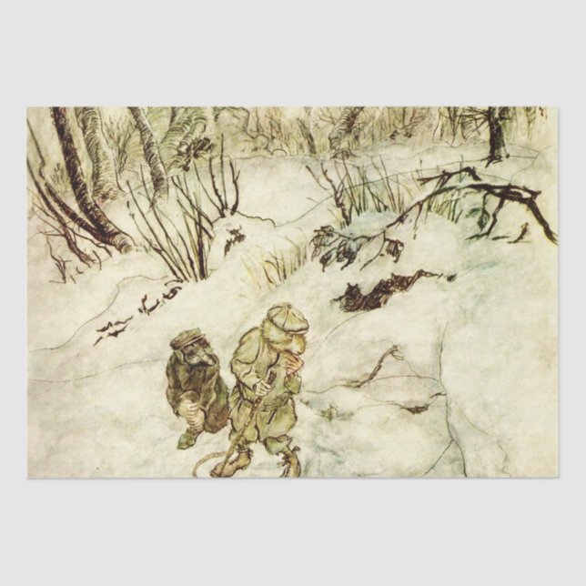 Lost in the Dark Woods by Arthur Rackham Tissue Paper (Front)