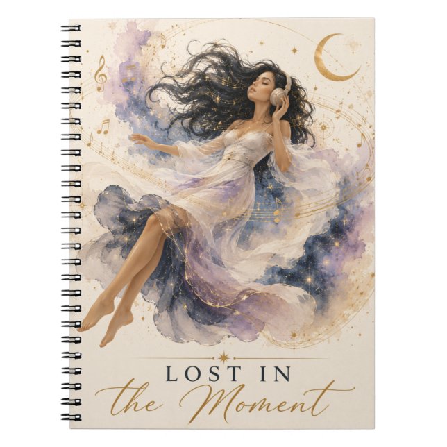 Lost in the Moment Meditation Notebook (Front)