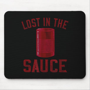 Lost In The Sauce Funny Cranberry Sauce Thanksgivi Mouse Mat