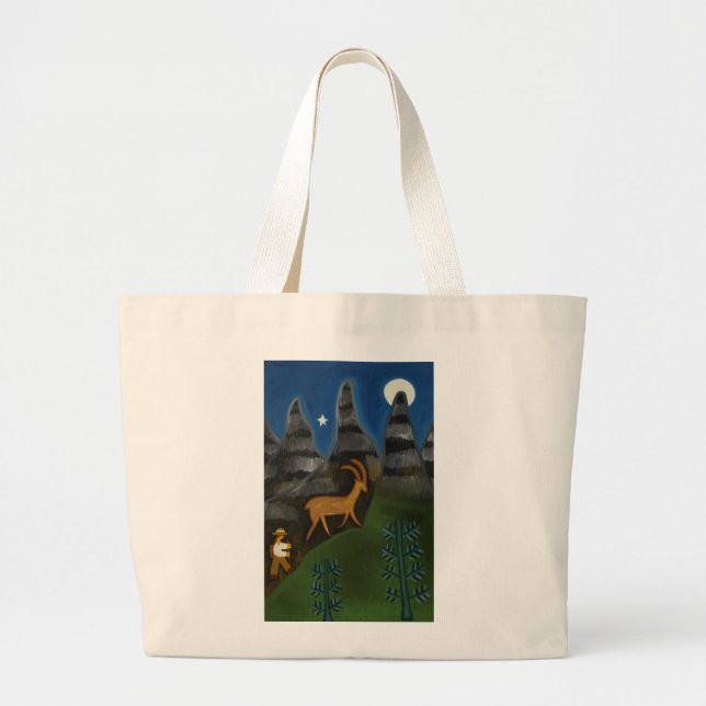 Lost in Thought 2007 Large Tote Bag (Front)
