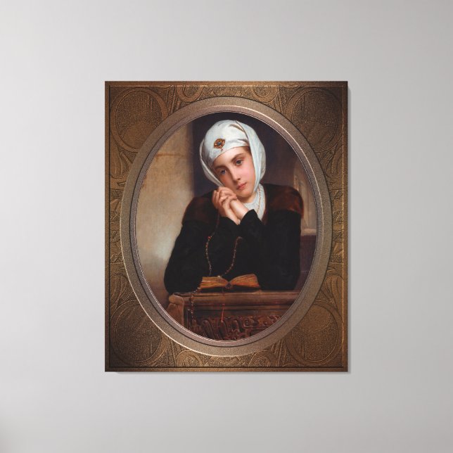 Lost in Thought by Henry Guillaume Schlesinger Canvas Print (Front)