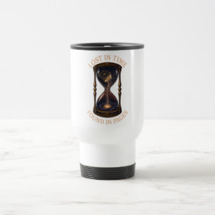 Lost In Time Found In Pages Travel Mug