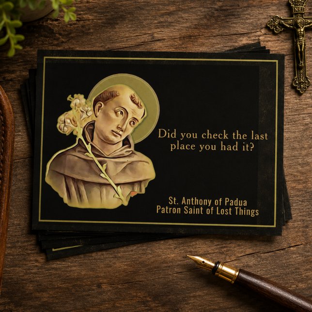 Lost Keys St Anthony Catholic Humour Postcard (Creator Uploaded)