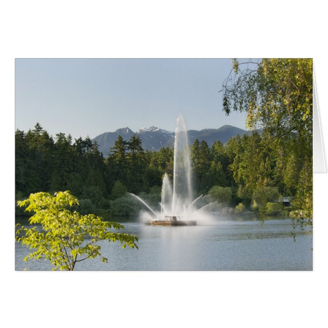 Lost Lagoon Fountain, Stanley Park, Vancouver, (Front Horizontal)