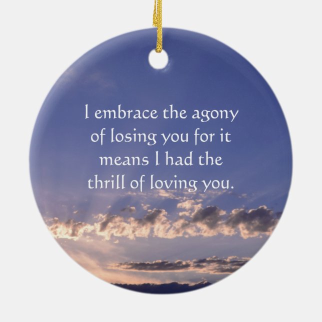 Lost Loved One Ornament (Back)