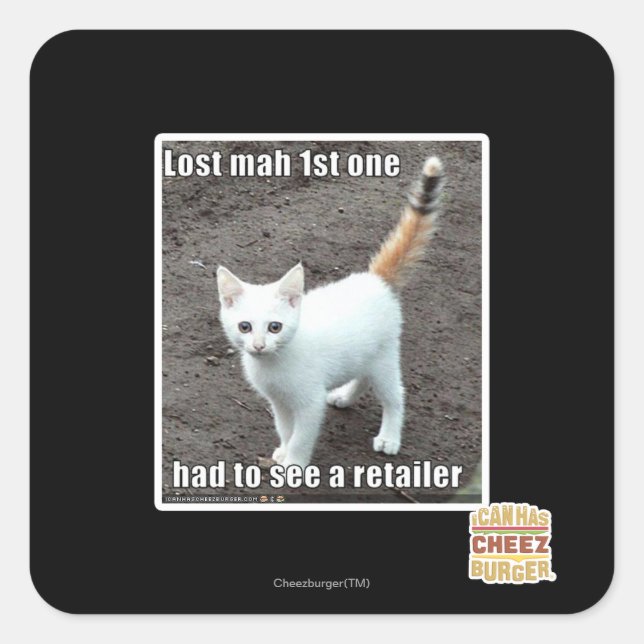 Lost Mah 1st One Square Sticker (Front)