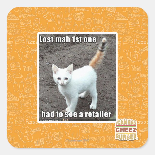 Lost Mah 1st One Square Sticker (Front)