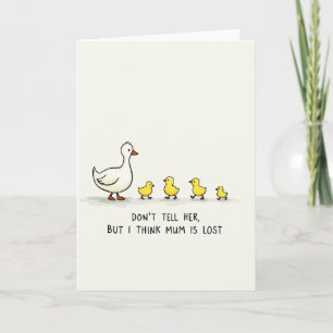 Lost Mum Funny Kids Card