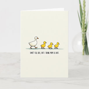 Lost Mum Waterfowl Hatchlings Card