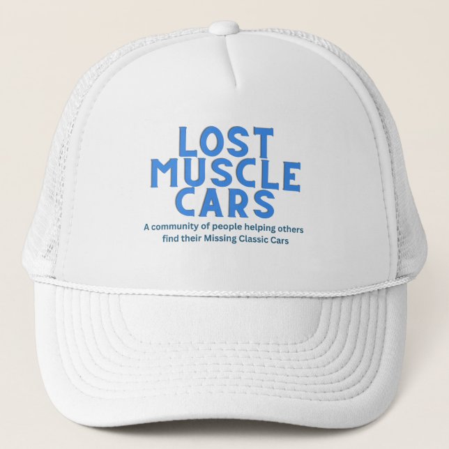 Lost Muscle Cars Trucker Hat (Front)