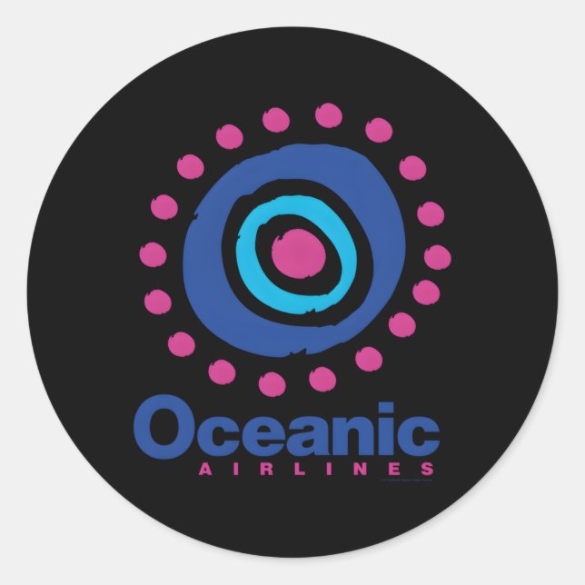 Lost Oceanic Airlines Classic Round Sticker (Front)