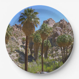 Lost Palms Oasis I at Joshua Tree National Park Paper Plate