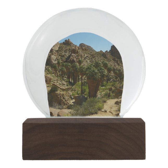 Lost Palms Oasis II at Joshua Tree National Park Snow Globe (Front)