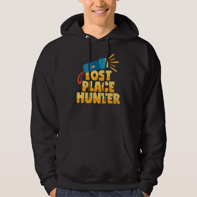 Lost Place Hunter Urban Explorer Flashlight Hoodie (Front)