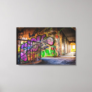 Lost Places Abandoned Buildings Street Art Canvas Print