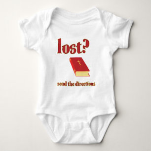 Lost? Read the Directions Bible Baby Bodysuit