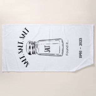Lost shaker of salt - fond it beach towel