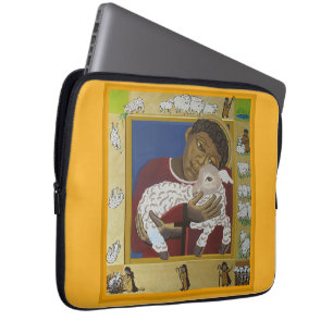Lost sheep and Jesus Christian Laptop Sleeve