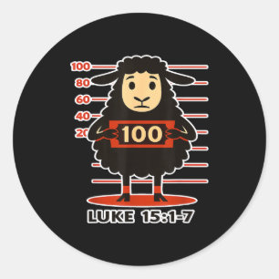 Lost Sheep Luke 15 1 Classic Round Sticker