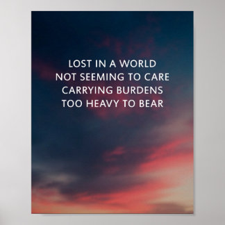 Lost - Short Poem Poster