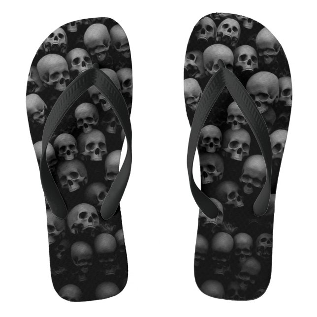 lost skulls flip flops (Footbed)